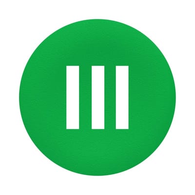 Push Button Cap flush green (ZBAF337)