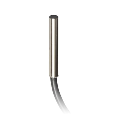 Telemecanique OsiSense XS1L04PA310 Inductive Proximity Sensor — Ø4 mm barrel, Sn 1 mm, PNP, NO, pre-wired cable (2 m)