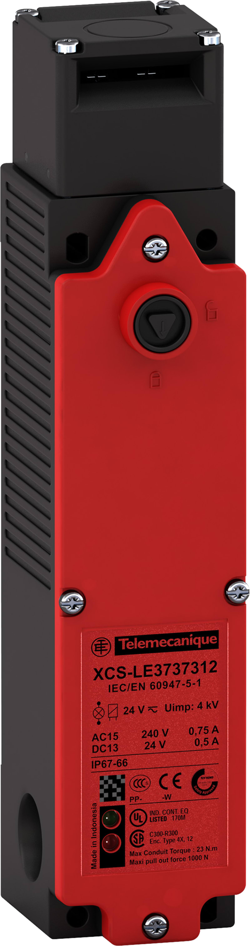 Telemecanique XCSLE2727512 Safety Limit Switch, 2 NC + 1 NC