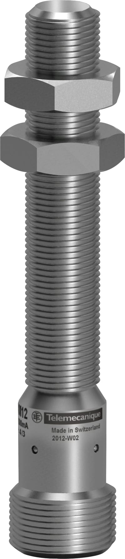 Telemecanique OsiSense XS908R1PAM12 Inductive Proximity Sensor — M8 stainless barrel, Sn 3 mm, PNP, NO, M12 connector (4-Pin)