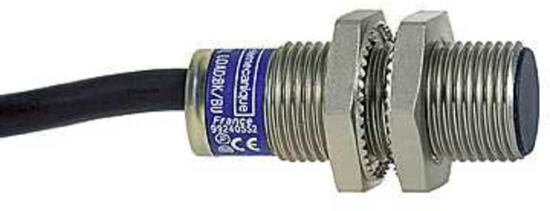 Telemecanique OsiSense XS1N12PB349 Inductive Proximity Sensor — M12 barrel, Sn 4 mm, PNP, NC
