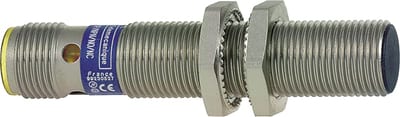 Telemecanique OsiSense XS1M12KP340D Inductive Proximity Sensor — M12 barrel, Sn 2 mm, PNP or NPN, programmable, NO or NC, M12 connector (4-Pin)