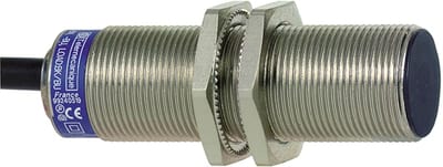 Telemecanique OsiSense XS1M18MA250 Inductive Proximity Sensor — M18 barrel, Sn 5 mm, 2-Wire AC/DC, NO, pre-wired cable (2 m)