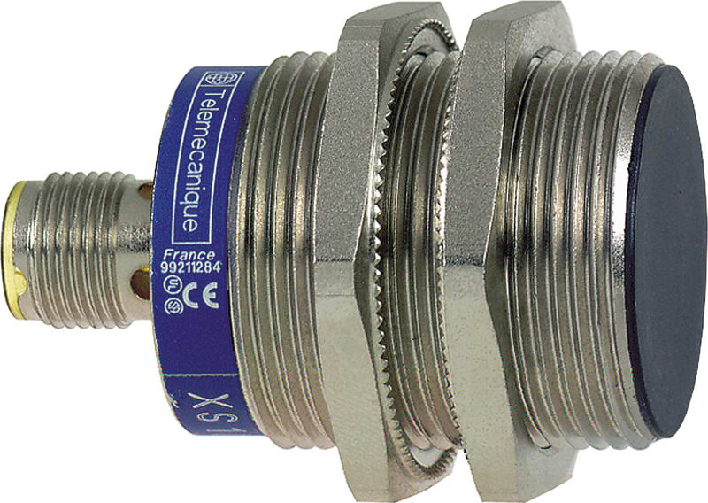 Telemecanique OsiSense XS1N30PB349D Inductive Proximity Sensor — M30 barrel, Sn 20 mm, PNP, NC