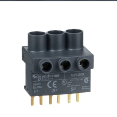 Schneider Electric GV1G09 TeSys GV2, TeSys D & TeSys U - terminal block - 3P - from the top