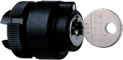 Schneider Electric ZA2BG4 Harmony XAC Key Selector Switch Head, 2 Positions Stay-Put