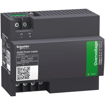 Schneider Electric external power supply module 200 – 240 V AC - 24 V - 1 A LV454444