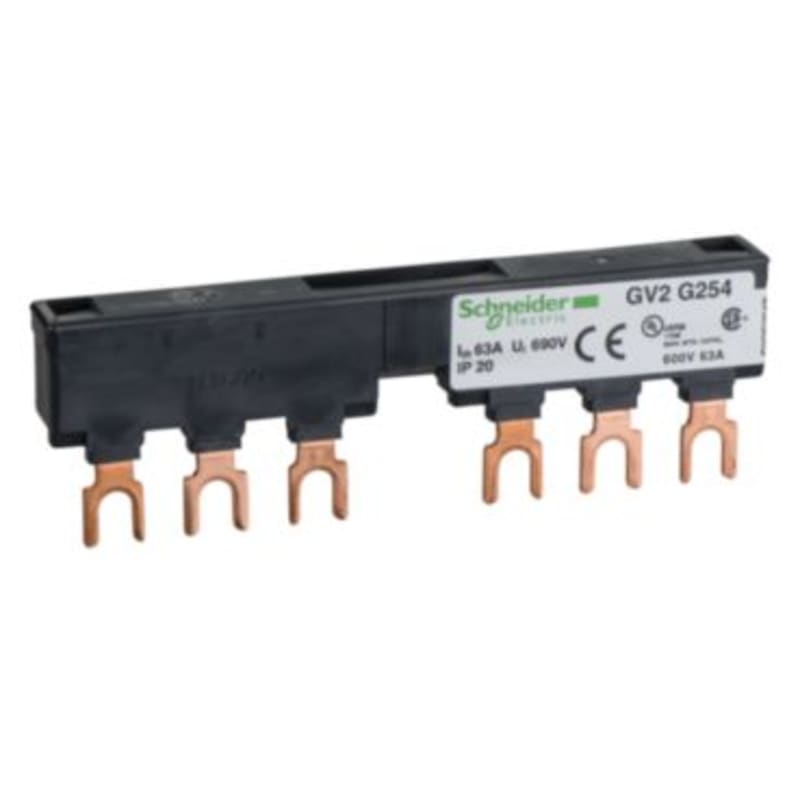 Schneider Electric Linergy FT - Comb busbar - 63 A - 2 tap-offs - 54 mm pitch GV2G254