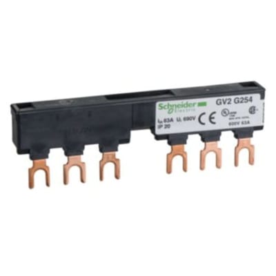 Schneider Electric Linergy FT - Comb busbar - 63 A - 2 tap-offs - 54 mm pitch GV2G254