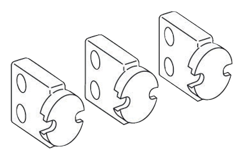 Schneider Electric horizontal rear connections, 630 A to 1600 A, drawout circuit breaker, bottom mounting, 4 poles 33738