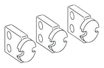 Schneider Electric horizontal rear connections, 630 A to 1600 A, drawout circuit breaker, bottom mounting, 4 poles