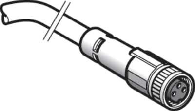 Telemecanique XZCP0566L20 Sensor Cable, M8 female straight, 3-pin, 20 m