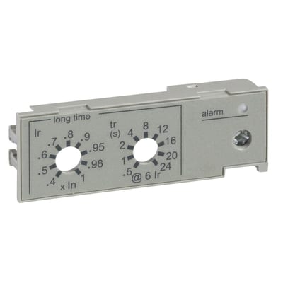 Schneider Electric IEC long time rating plug, MicroLogic trip units, standard setting Ir (0.4 to 1 x In)