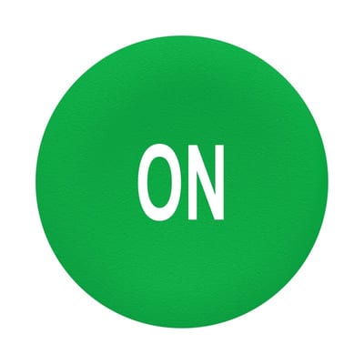 Push Button Cap flush green (ZBAF341)
