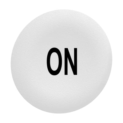 Push Button Cap flush white (ZBAF141)