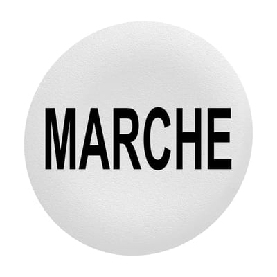 Push Button Cap flush white (ZBAF142)