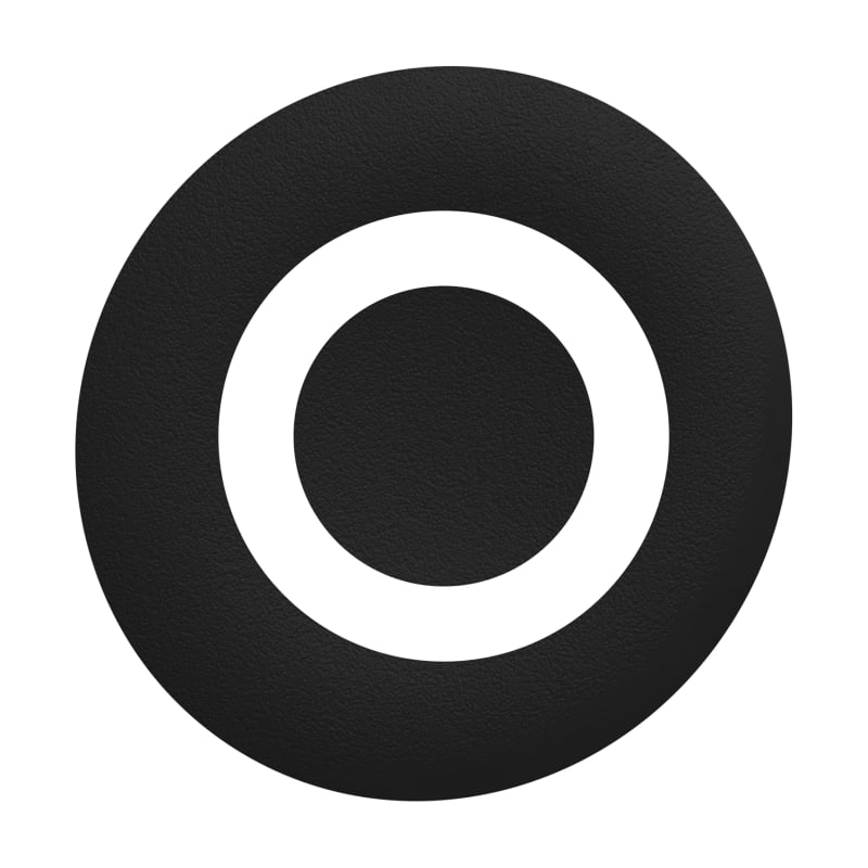 Push Button Cap flush black (ZBAF232)