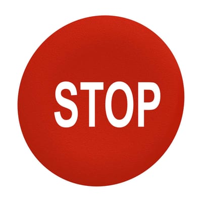 Push Button Cap flush red (ZBAF434)