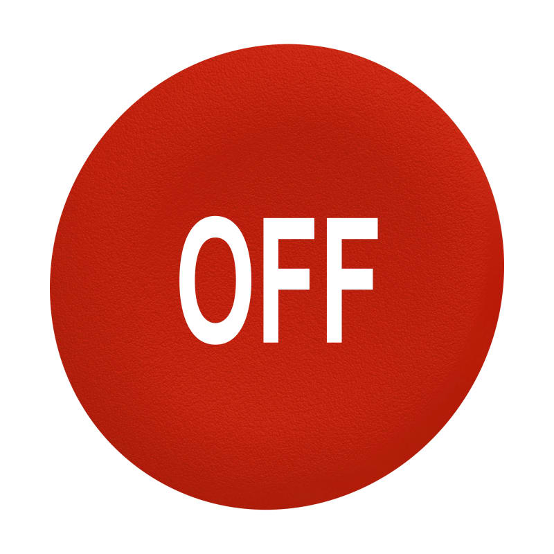 Push Button Cap flush red (ZBAF435)