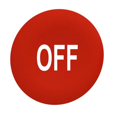 Push Button Cap flush red (ZBAF435)