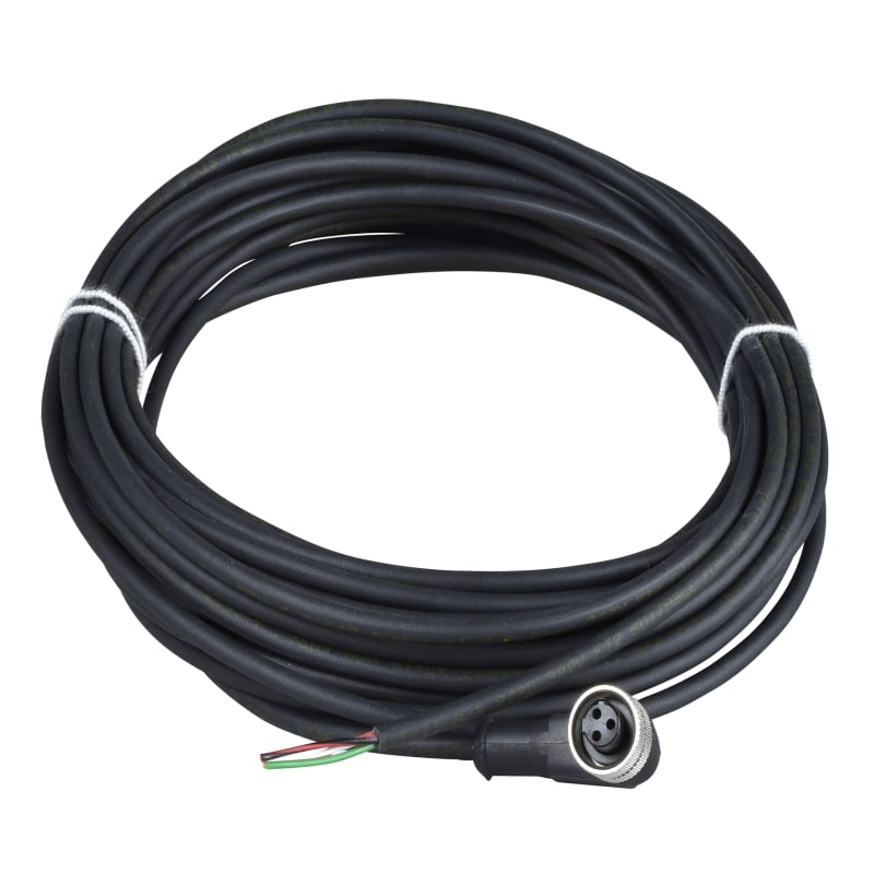 Telemecanique XZCP1965L10 Sensor Cable, M8 female angled, 3-pin, 10 m