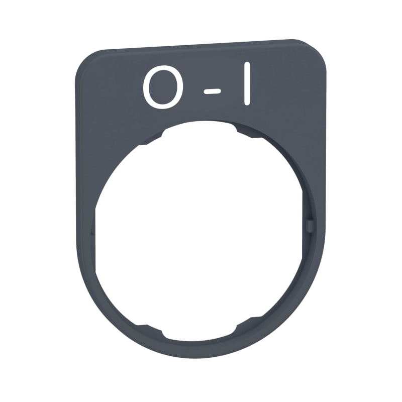 Sign flush in grey plastic (ZBYFP2178C0)