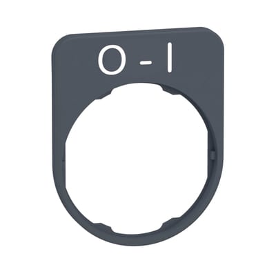 Sign flush in grey plastic (ZBYFP2178C0)