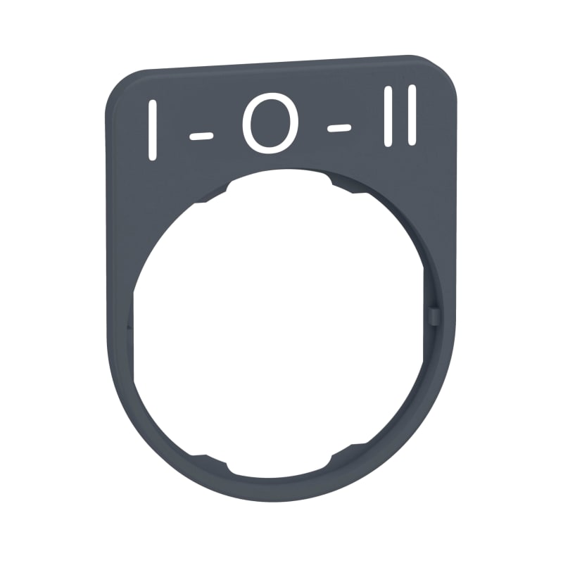 Sign flush in grey plastic (ZBYFP2186C0)