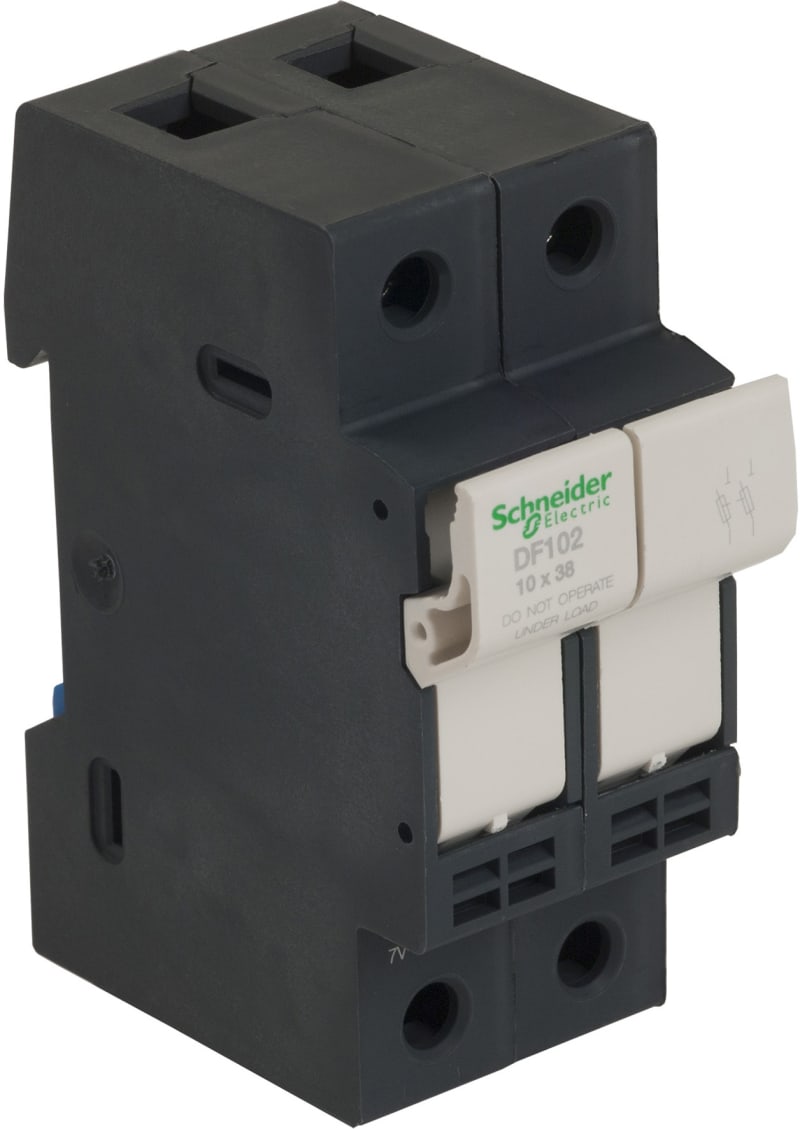 Schneider Electric Fuse carrier TeSys DF, 2P 32A, fuse size 10X38 mm DF102