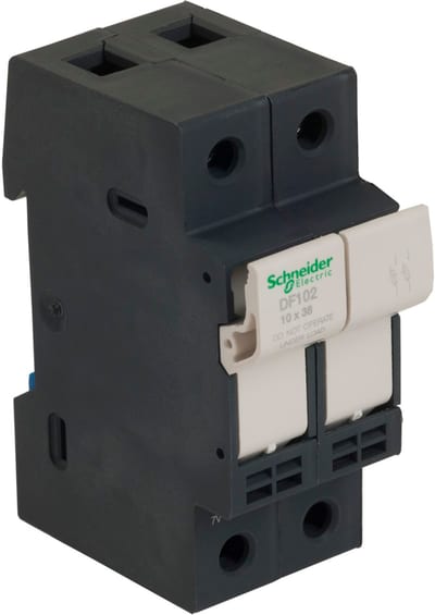 Schneider Electric Fuse carrier TeSys DF, 2P 32A, fuse size 10X38 mm DF102
