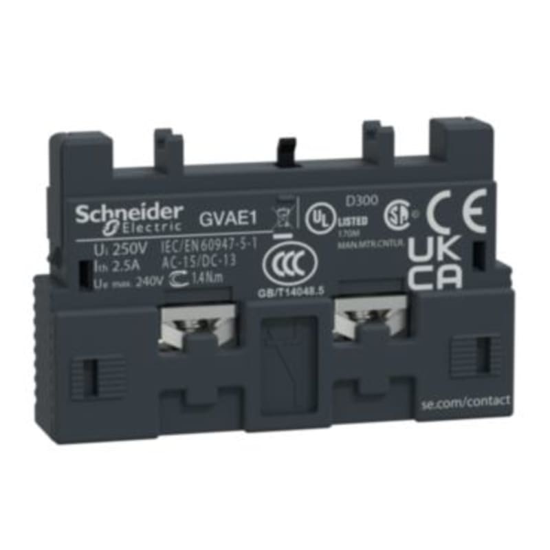 Schneider Electric TeSys GV2 & GV3 - auxiliary contact - 1 NO/NC GVAE1