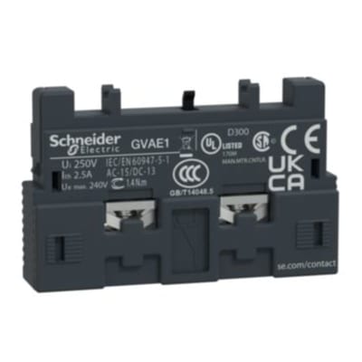 Schneider Electric TeSys GV2 & GV3 - auxiliary contact - 1 NO/NC GVAE1