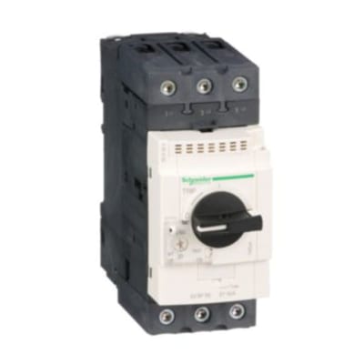 Schneider Electric Motor circuit breaker, TeSys GV3, 3P, 37-50 A, thermal magnetic, EverLink terminals GV3P50