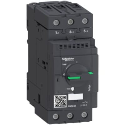 Schneider Electric GV3L50 TeSys GV3 Motor Circuit Breaker, 3P, 50 A, Magnetic