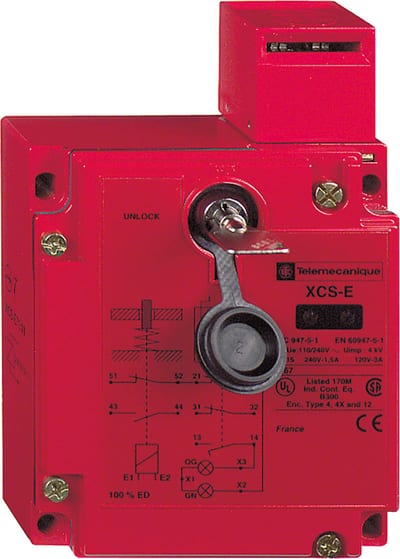 Telemecanique XCSE73117 Safety Limit Switch, 2 NC + 1 NO