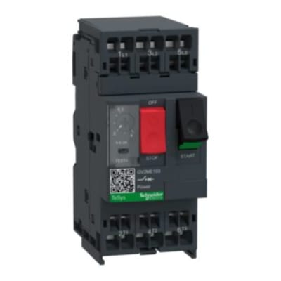 Schneider Electric Motor circuit breaker, TeSys GV2, 3P, 4-6.3 A, thermal magnetic, spring terminals GV2ME103