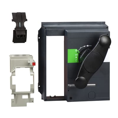 Schneider Electric direct rotary handle, front control, Compact NS630B to 1600, black handle