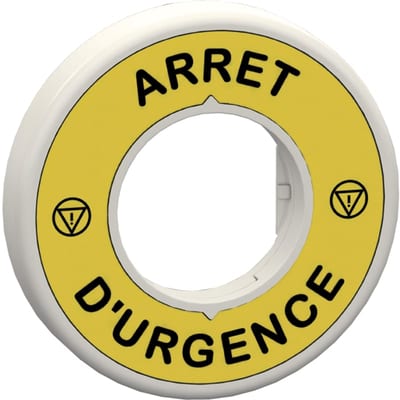 Emergency stop sign with LED 230V FR