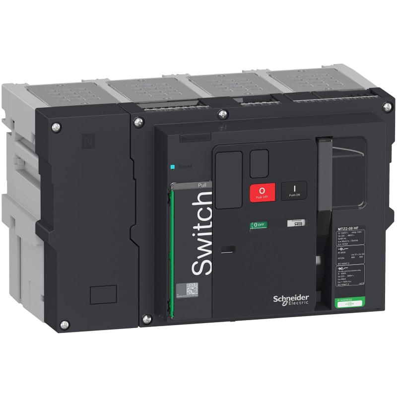 Schneider Electric switch disconnector Masterpact MTZ2 08 HF, 800 A, 4 poles, drawout LV848243