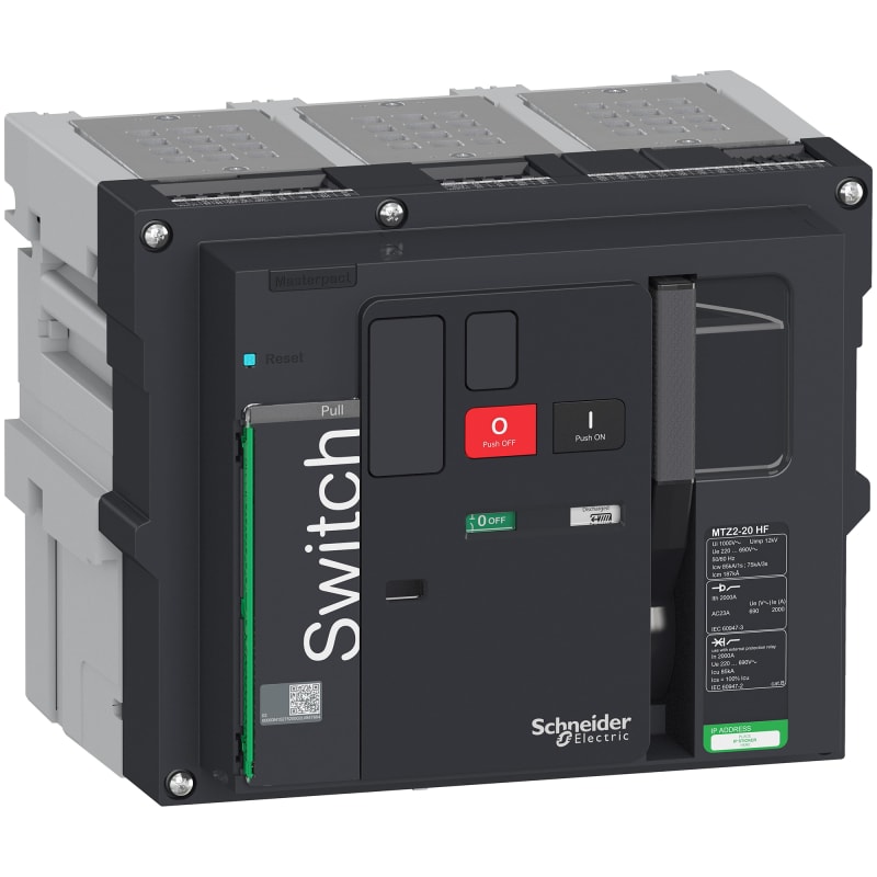 Schneider Electric switch disconnector Masterpact MTZ2 20 HF, 2000 A, 3 poles, drawout LV848292