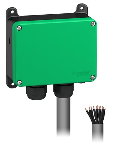 Schneider Electric Base station, Harmony eXLhoist, compact, Receiver, 10 relays outputs, pre wired 1.5 m cable, 48...240V AC ZARB10WSP