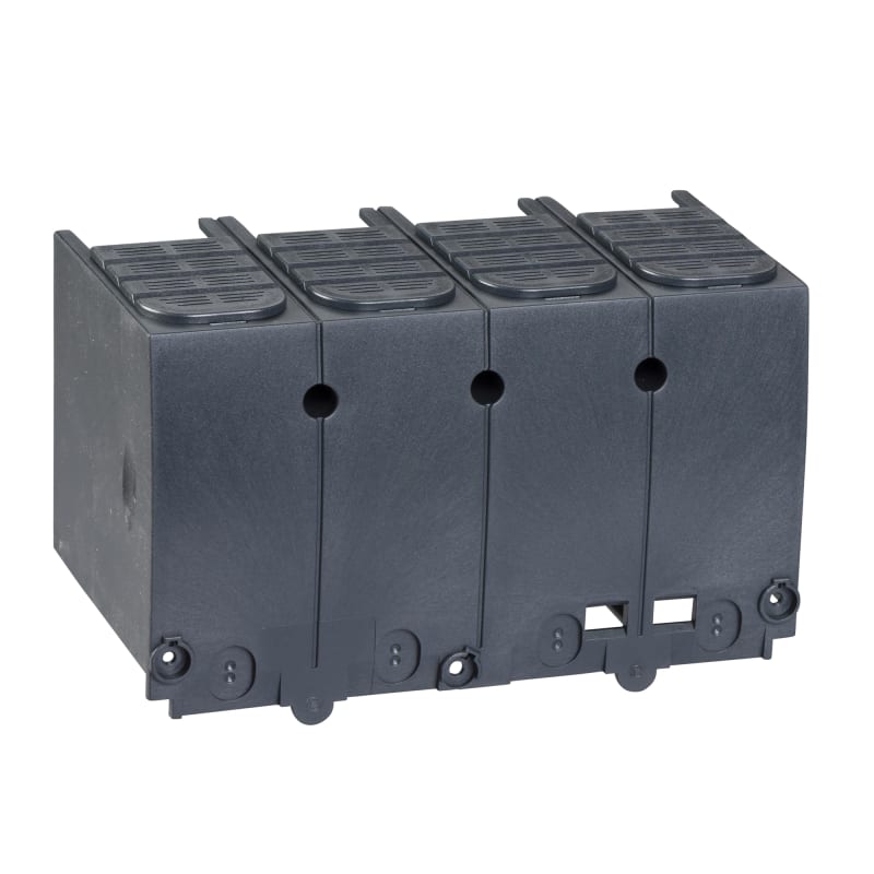 Schneider Electric terminal shield, ComPact NSX100/160/250 DC, upstream and downstream, 4P, 2 poles in parallel LV438327