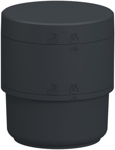 Bunndel with cover in grey, 24V