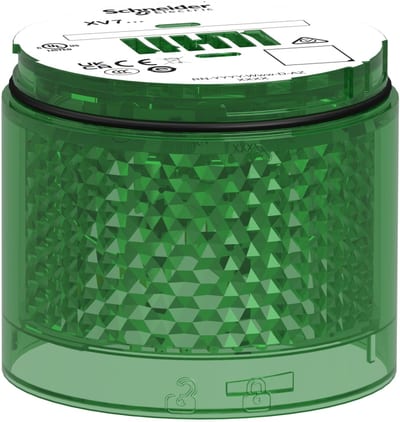 Light Unit with fast LED in green