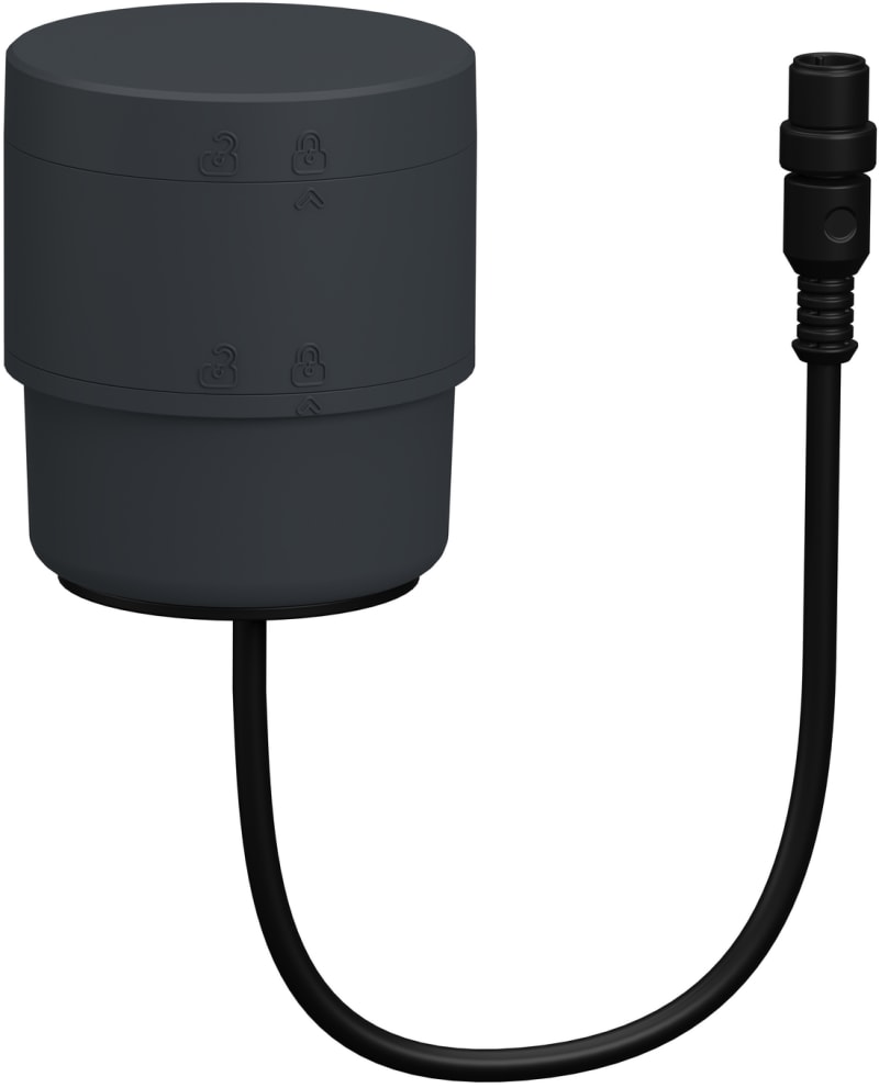 Bunndel with cover in grey, 24V with M12 (XVB7C61)