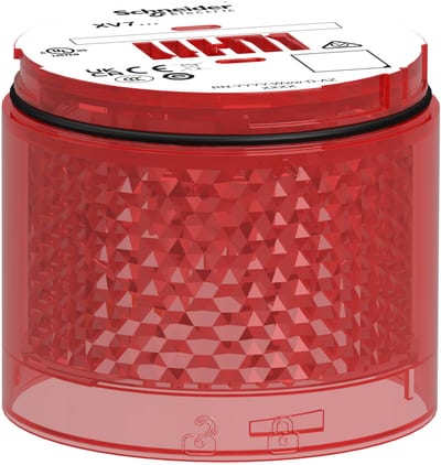 Light Unit with 2J flash LED in red