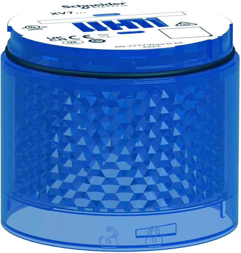 Light Unit with 2J flash LED in blue (XVB7C66)