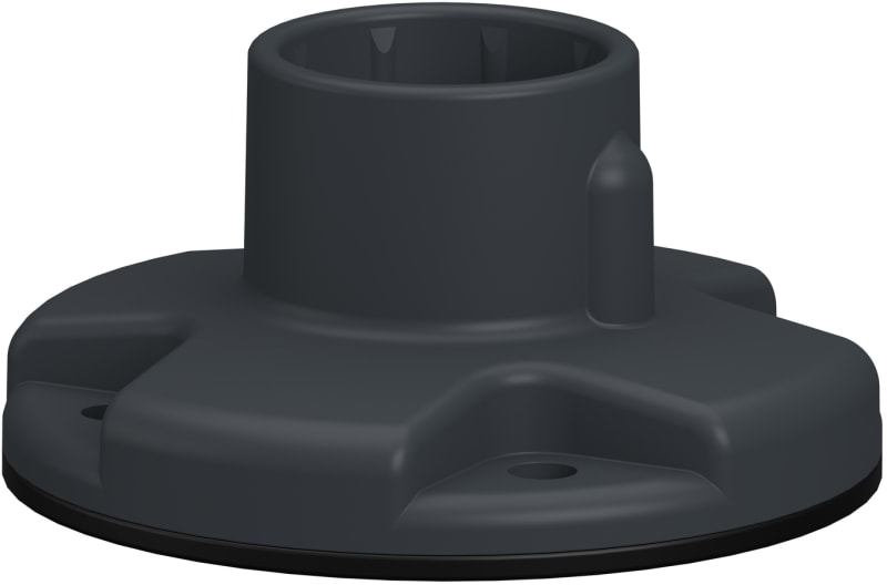 Mountings foot in grey plastic for pipe (XVZ01)