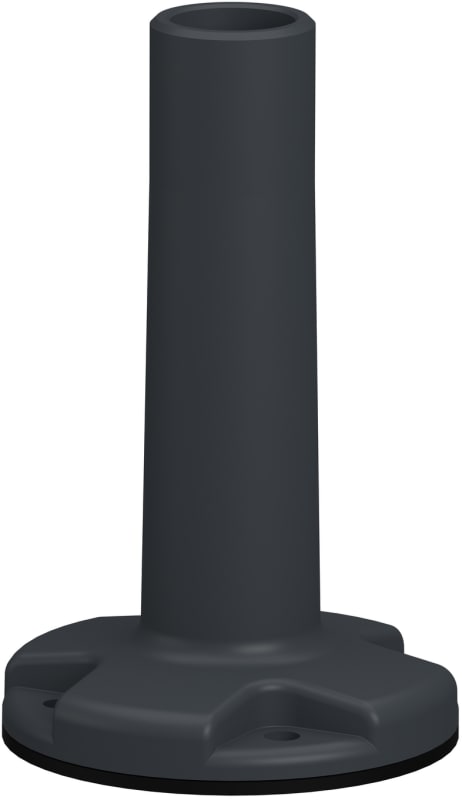 Mountings foot in grey plastic m/100 mm pipe (XVZ02)
