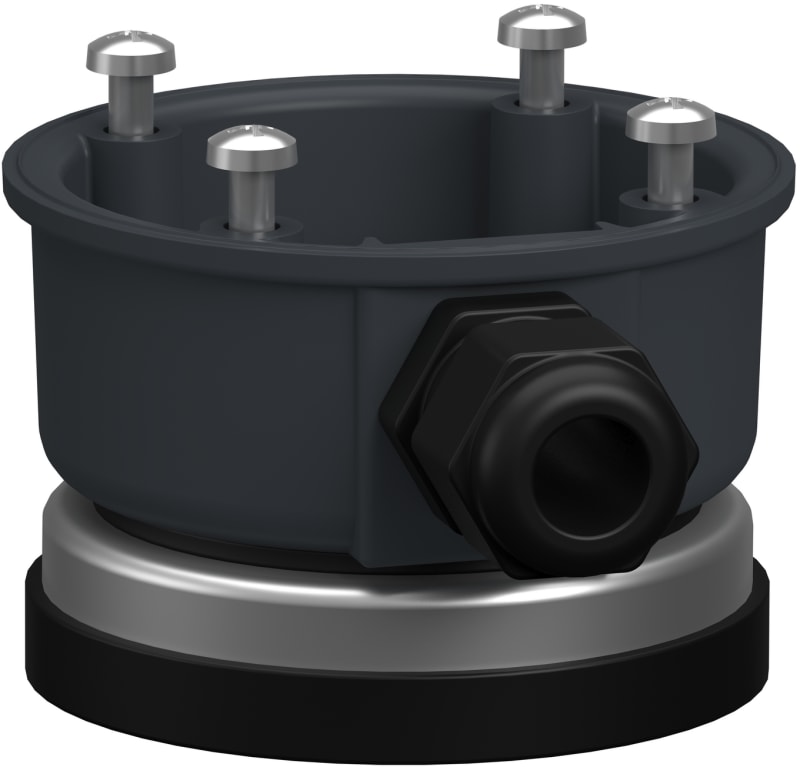 Schneider Electric Universal Mounting Accessory, Harmony XV4/XV6/XVB7 Modular Tower Light, Plastic Magnetic Adapter, Grey XVZ08
